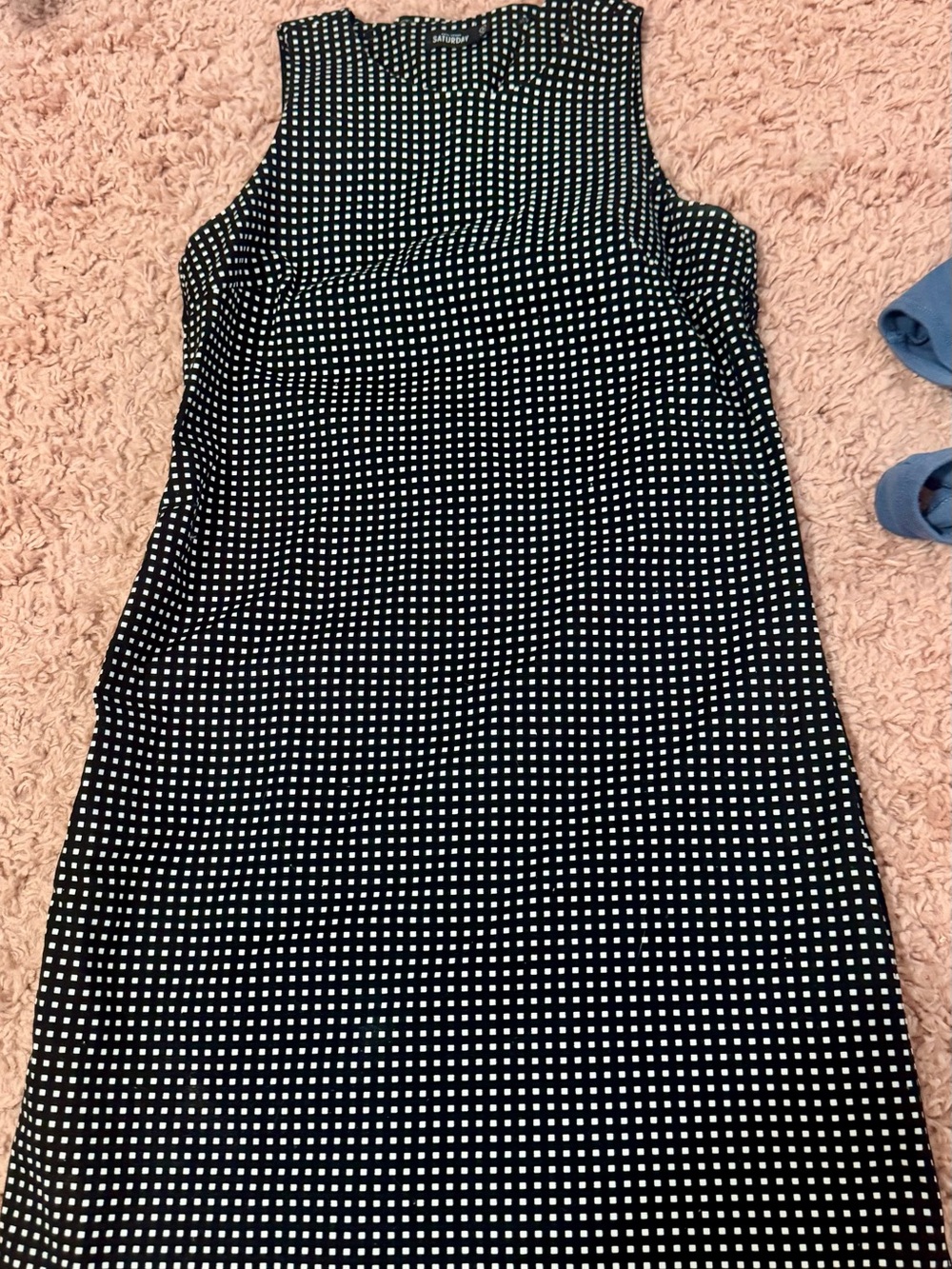 kate spade Black and White Polka Dot Midi Dress